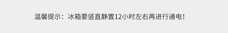 110V60Hz冰箱提示