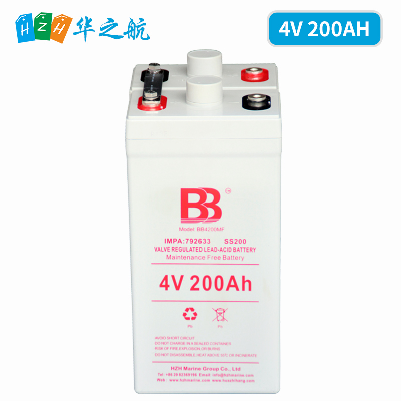 4V200AH BB船用AGM铅酸免维护蓄电池SS200